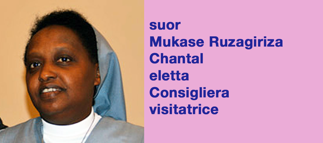 suor Mukase Ruzagiriza Chantal eletta Consigliera visitatrice