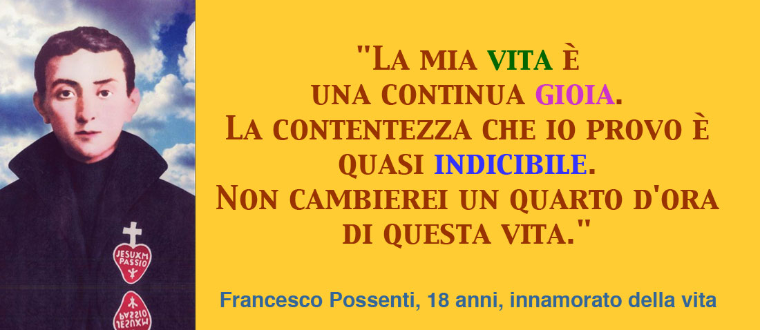 Francesco Possenti santo ragazzo