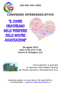 Il cuore oratoriano nelle periferie delle nostre associazioni