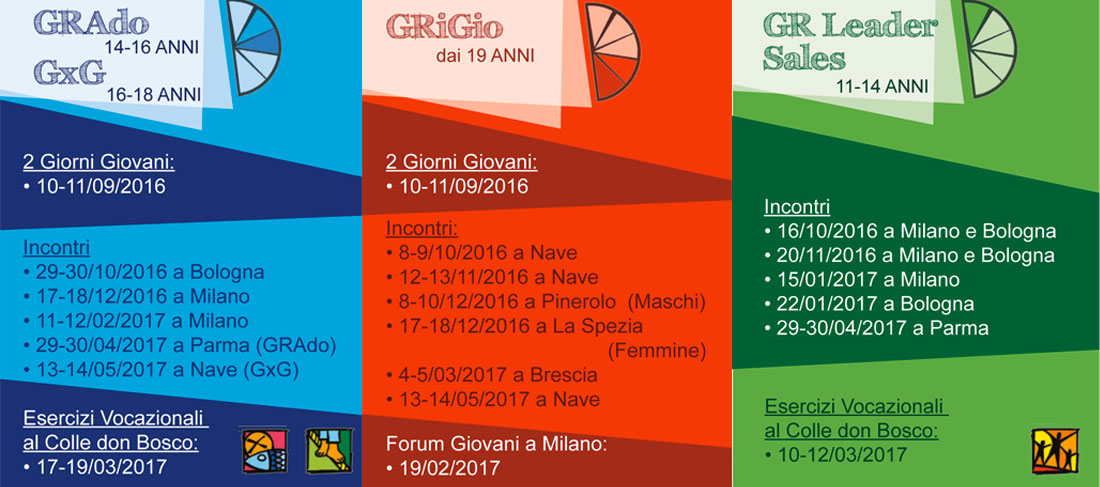 Cammini Vocazionali 2016-2017