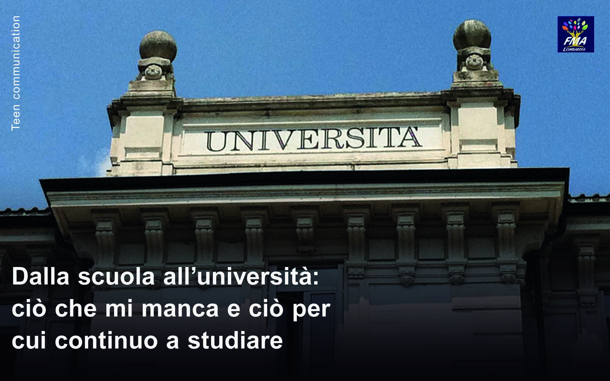 Dalla scuola all’università