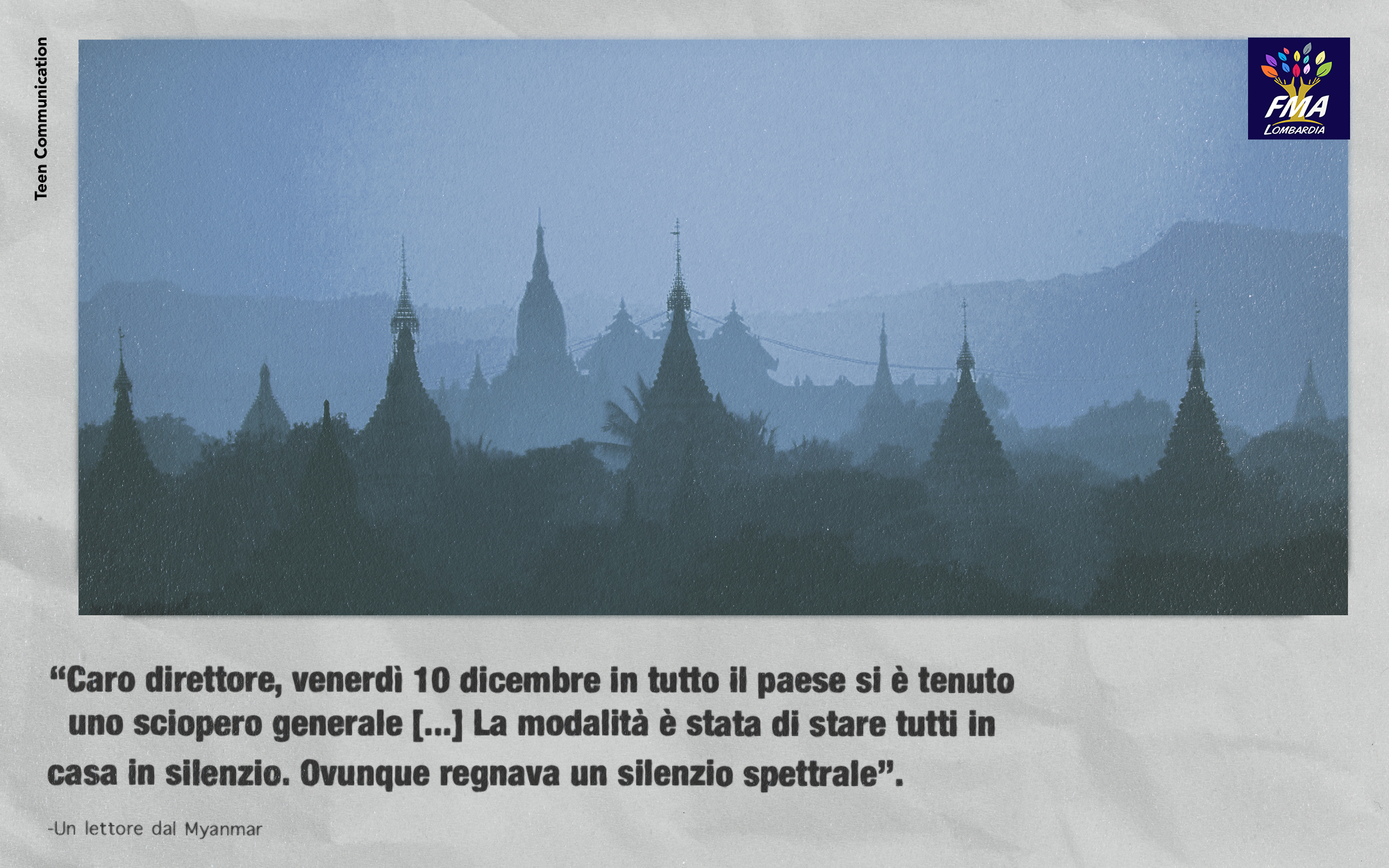 Myanmar: un rumore assordante