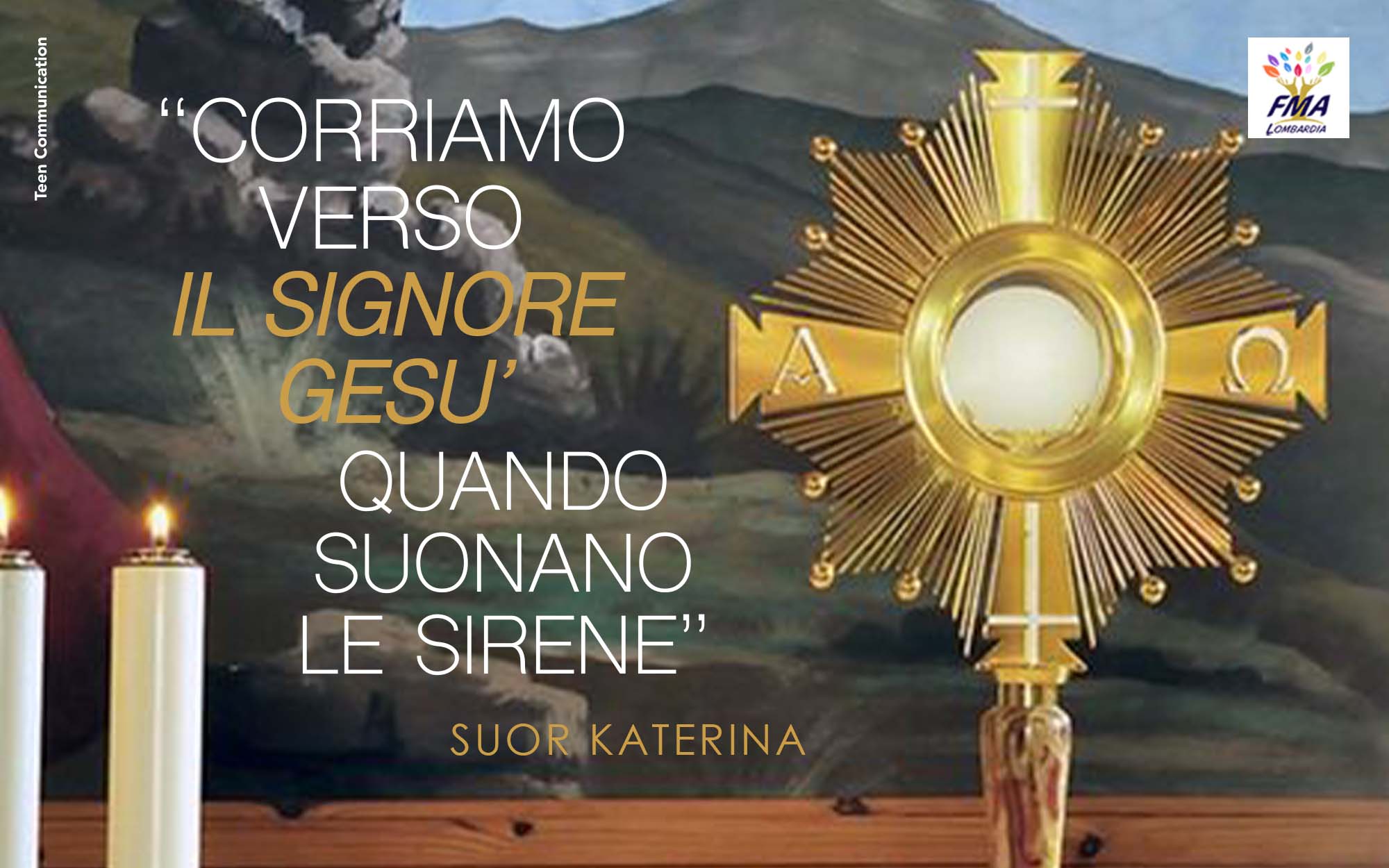 L’Eucaristia tra le mani sotto le bombe
