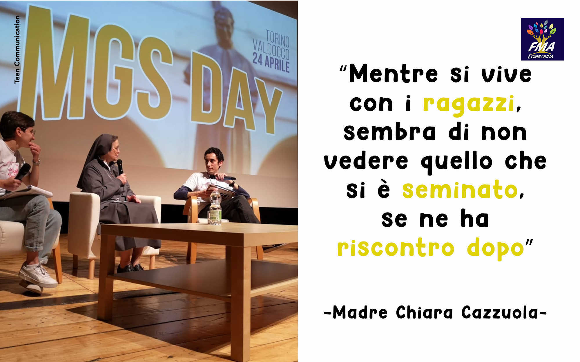 Madre Chiara al MGS Day