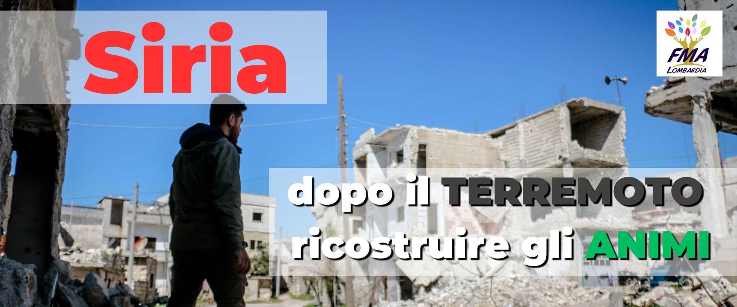 Siria, dopo il terremoto ricostruire gli animi